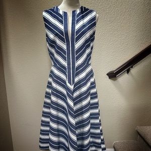 Kate Spade Striped Sleeveless Cotton Dress